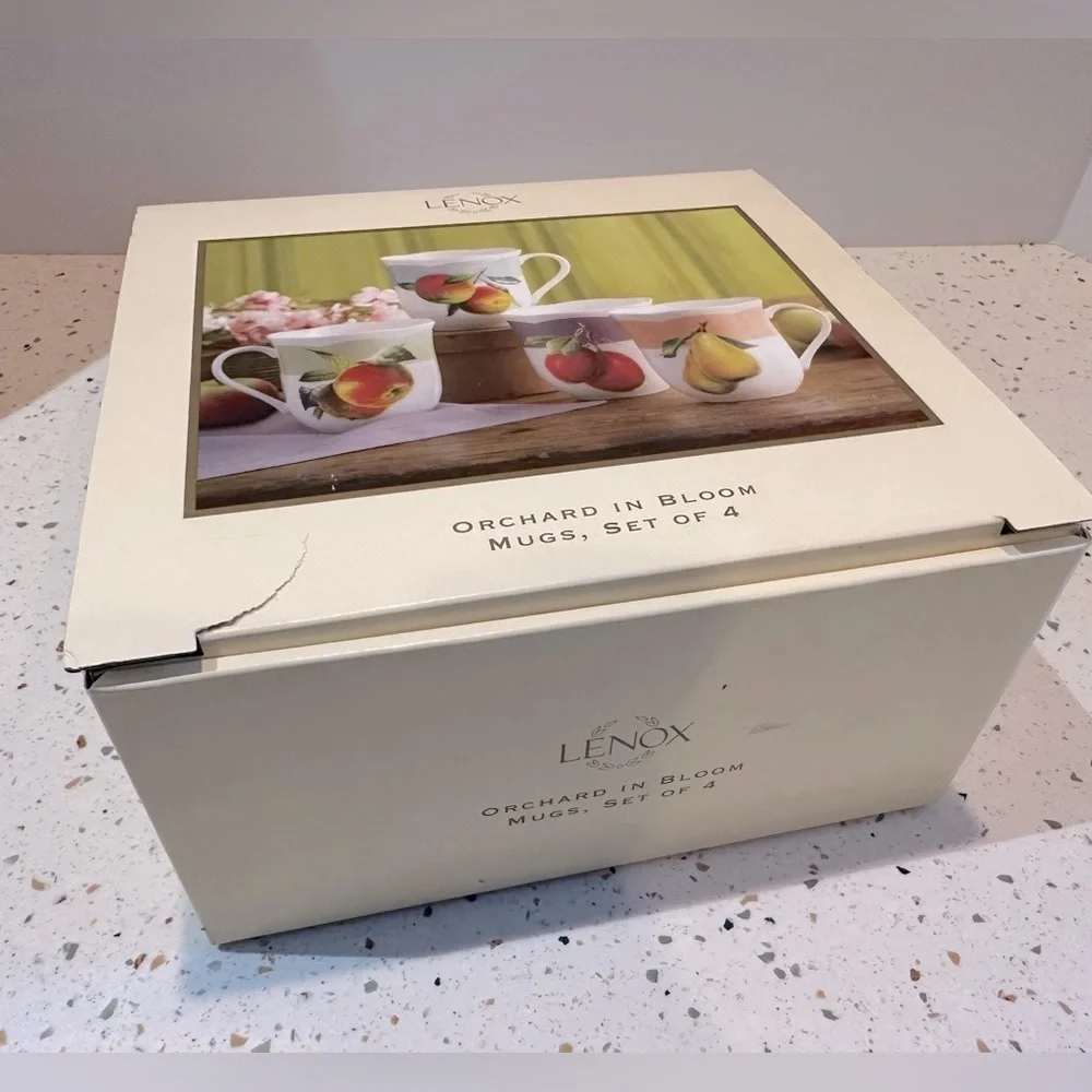 LENOX Orchard In Bloom Mugs Set of 4‎